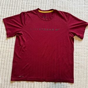 Nike Men's Maroon LIVESTRONG Tee